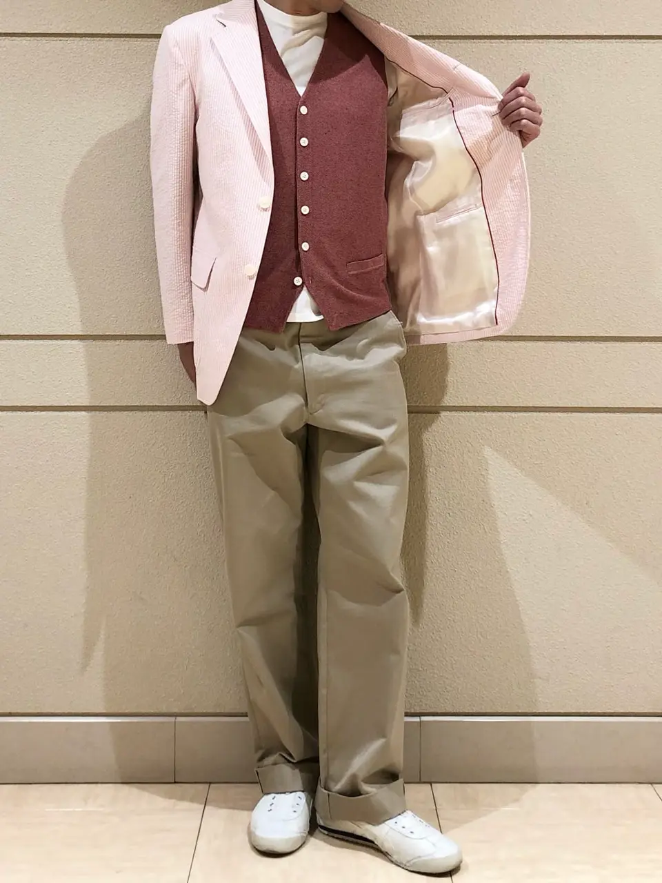 J.PRESS MEN 赤石 コーディネート画像