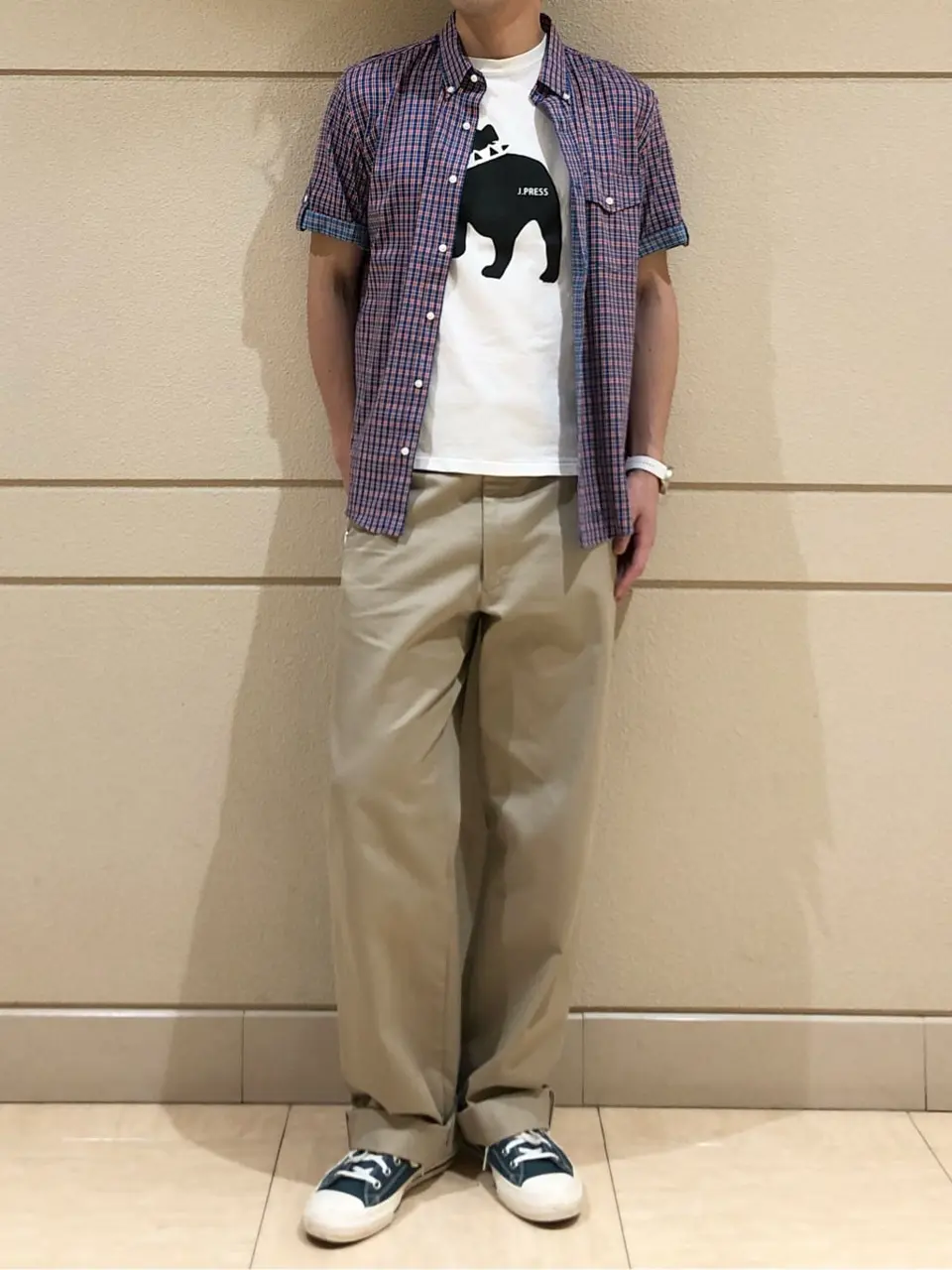 J.PRESS MEN 赤石 コーディネート画像