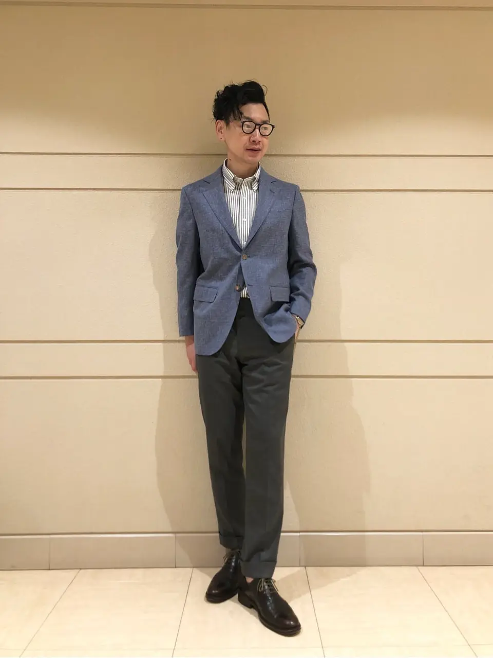 J.PRESS MEN 赤石 コーディネート画像