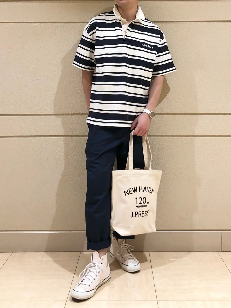 J.PRESS MEN 赤石 コーディネート画像