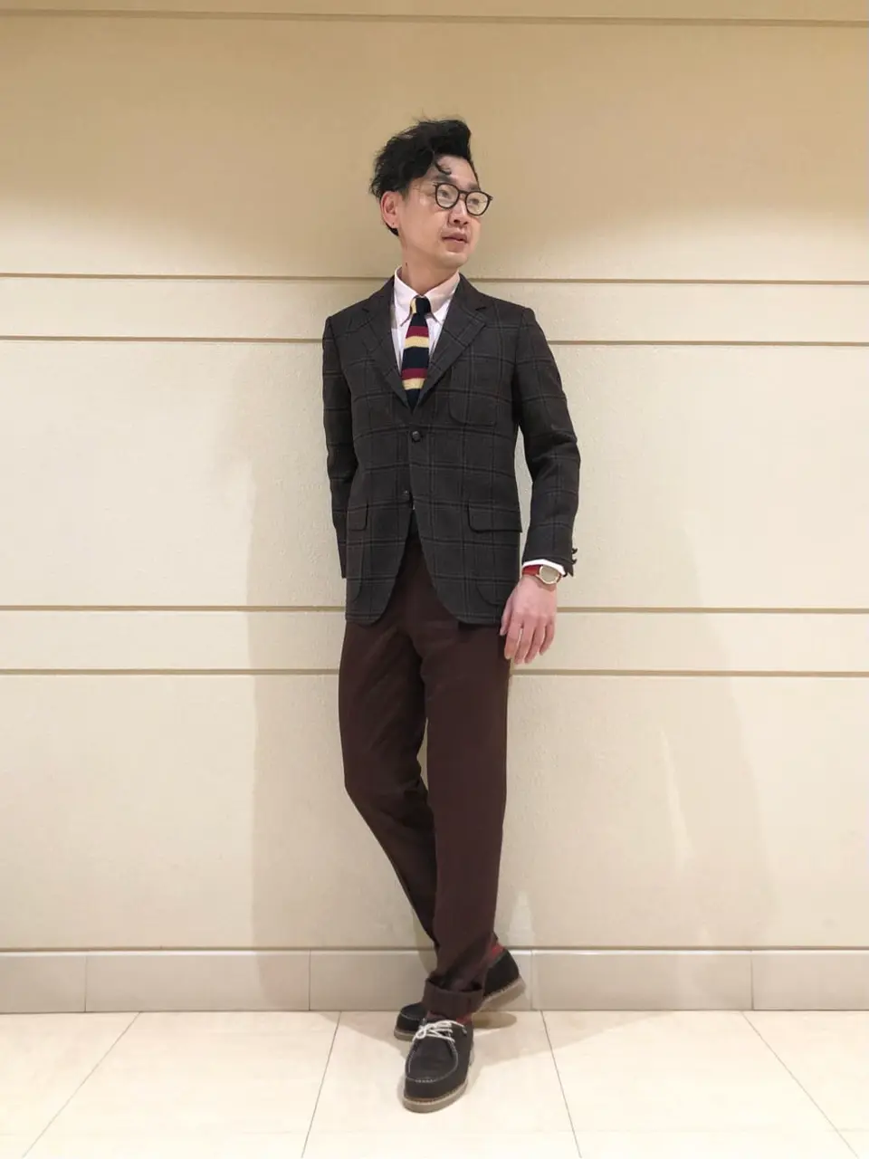  赤石 コーディネート画像