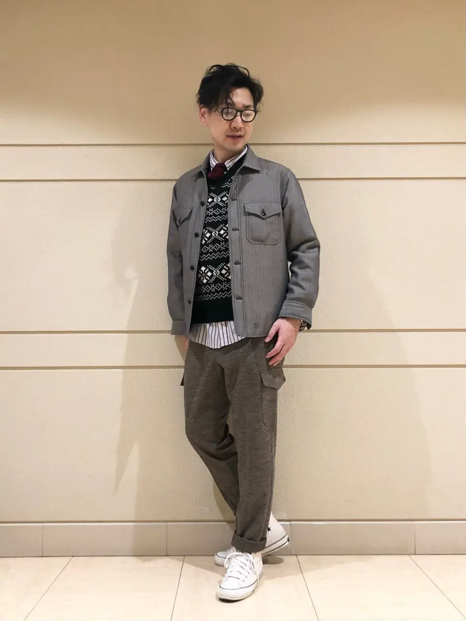  赤石 コーディネート画像