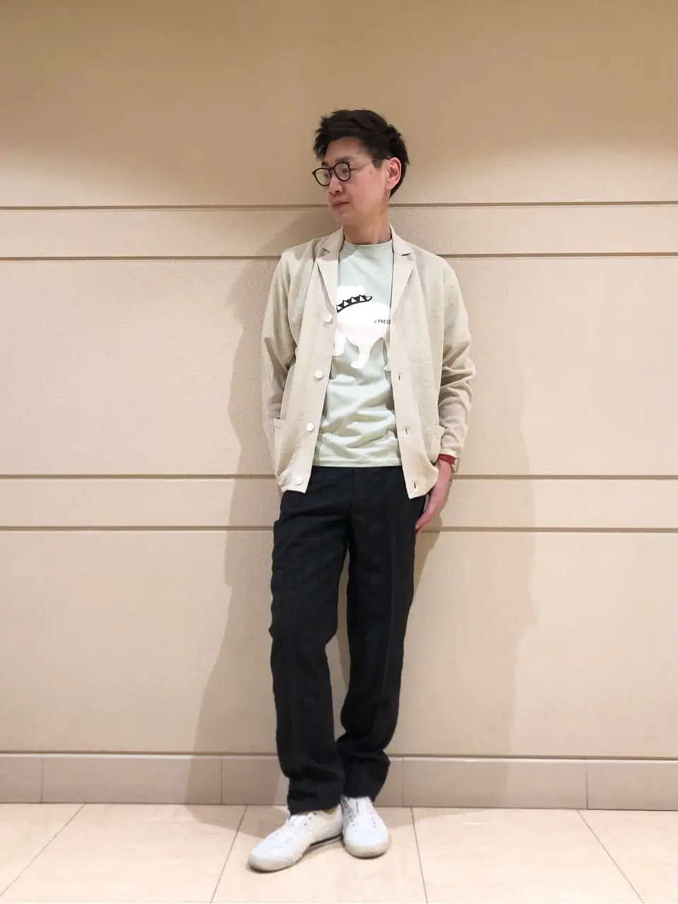 J.PRESS MEN 赤石 コーディネート画像