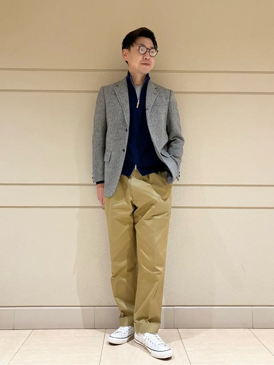 J.PRESS MEN 赤石 コーディネート画像