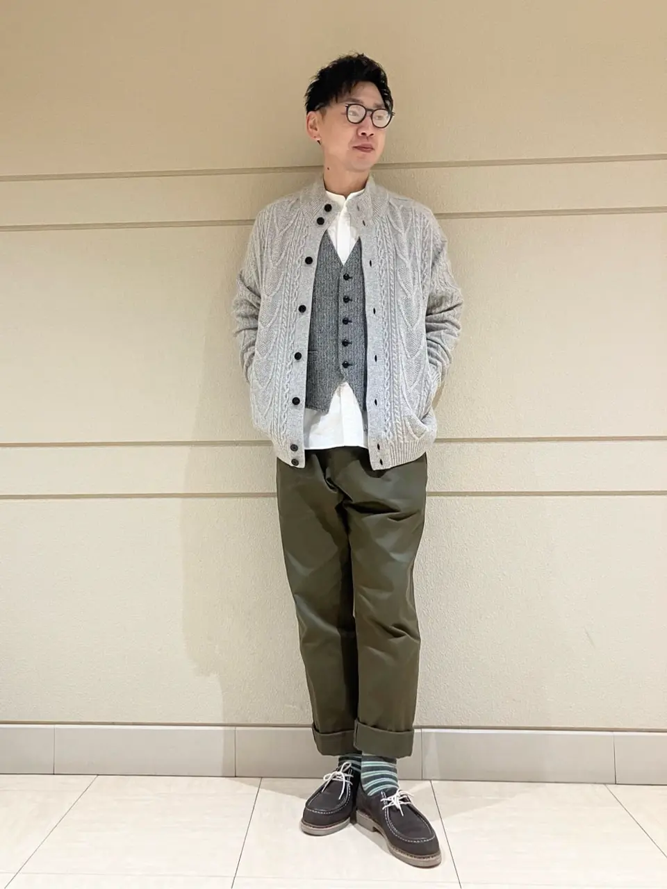 J.PRESS MEN 赤石 コーディネート画像