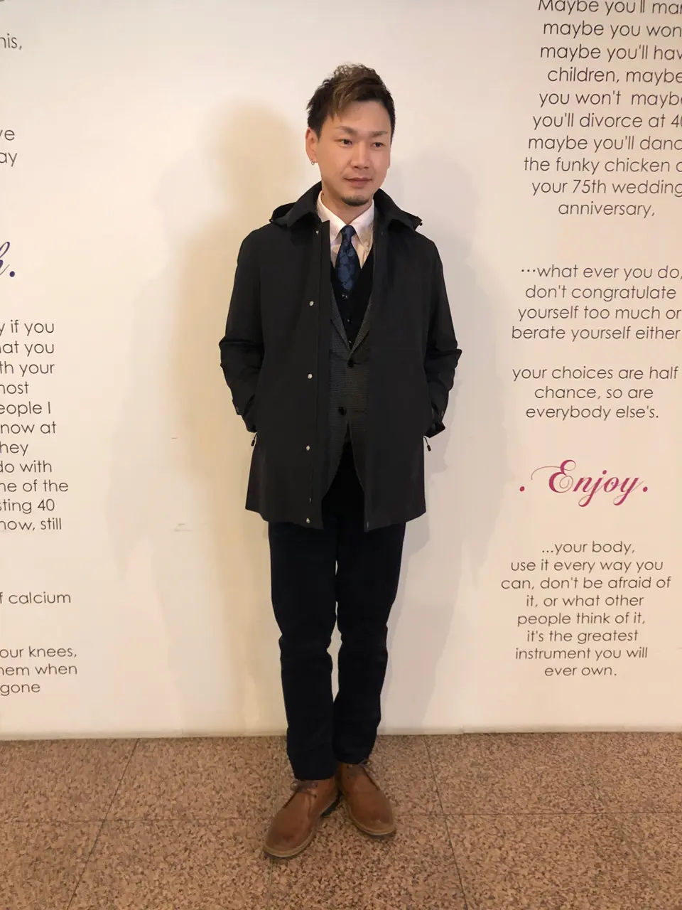  赤石 コーディネート画像