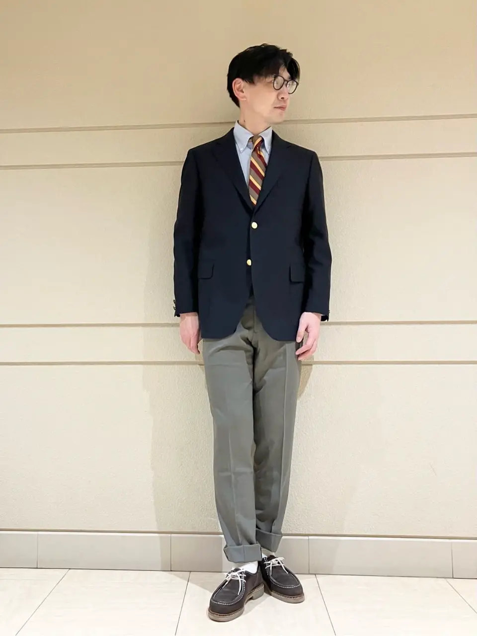 J.PRESS MEN 赤石 コーディネート画像