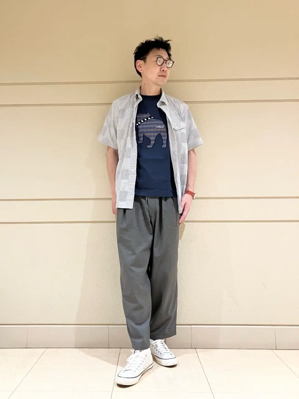 J.PRESS MEN 赤石 コーディネート画像