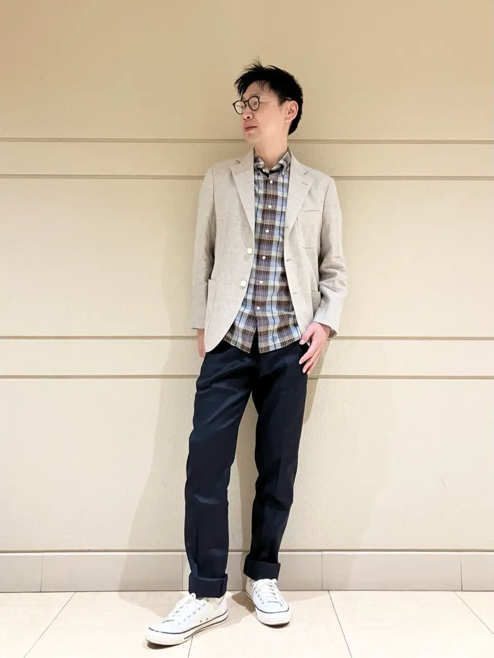 J.PRESS MEN 赤石 コーディネート画像