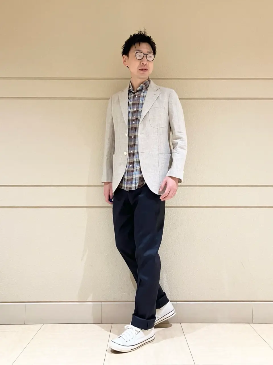 J.PRESS MEN 赤石 コーディネート画像