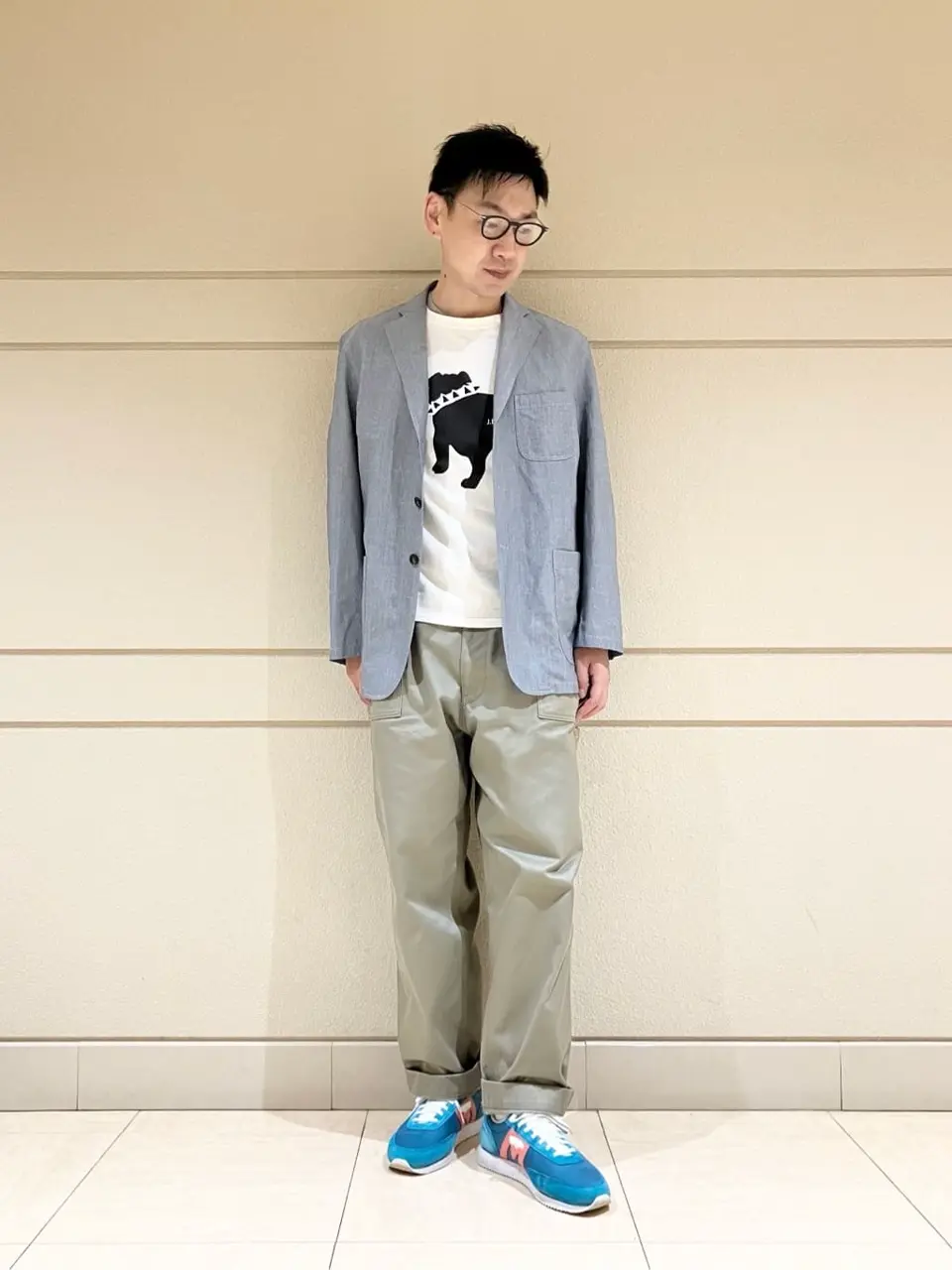 J.PRESS MEN 赤石 コーディネート画像