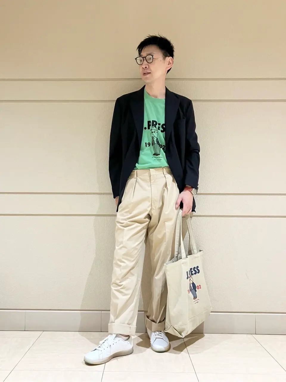 J.PRESS MEN 赤石 コーディネート画像