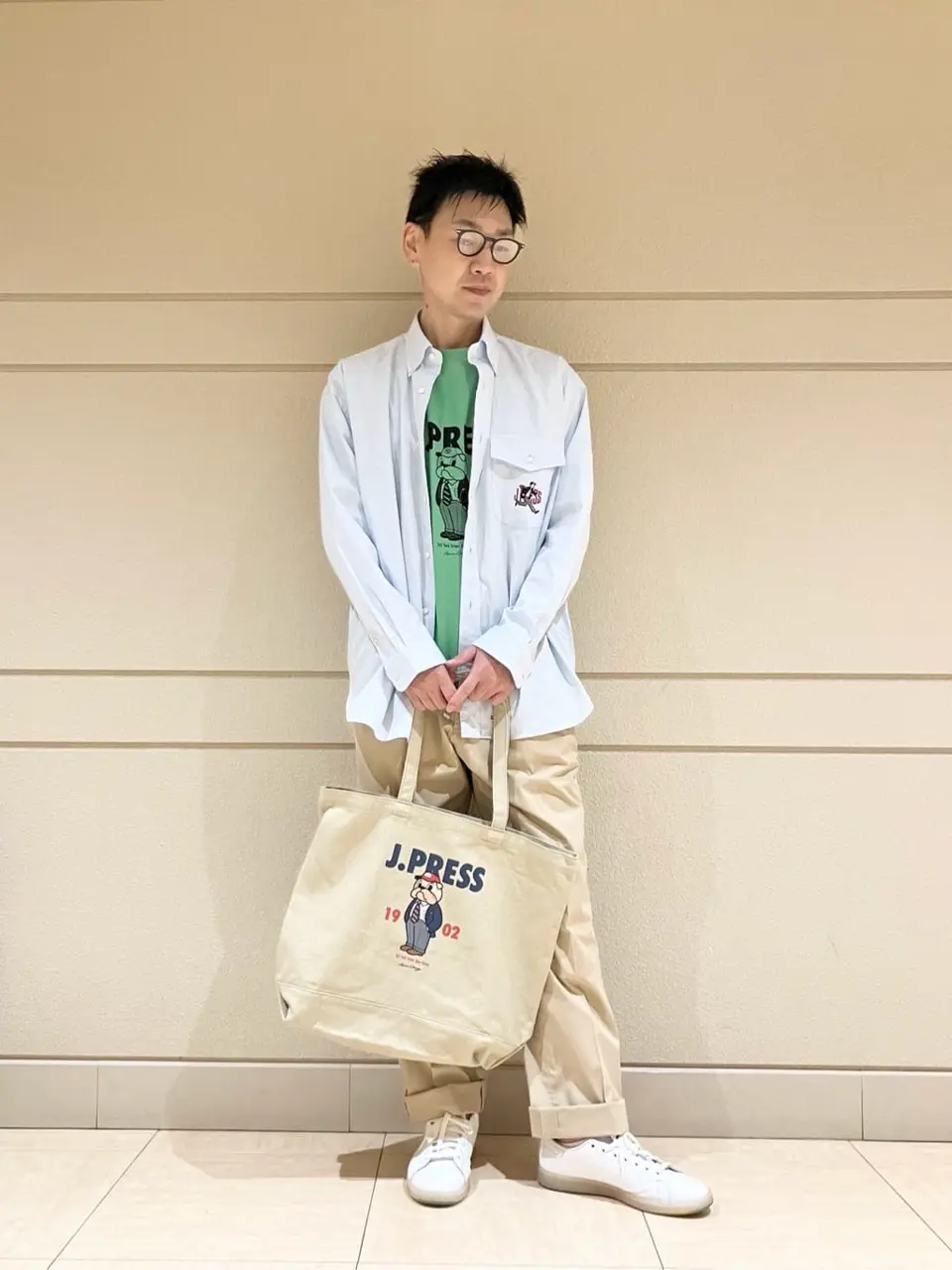 J.PRESS MEN 赤石 コーディネート画像