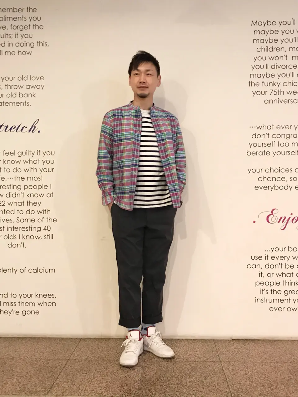  赤石 コーディネート画像