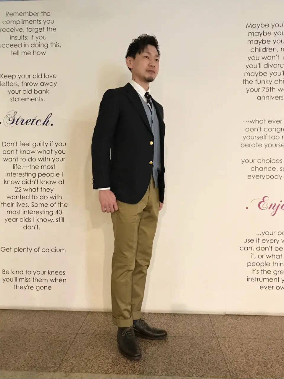 J.PRESS MEN 赤石 コーディネート画像