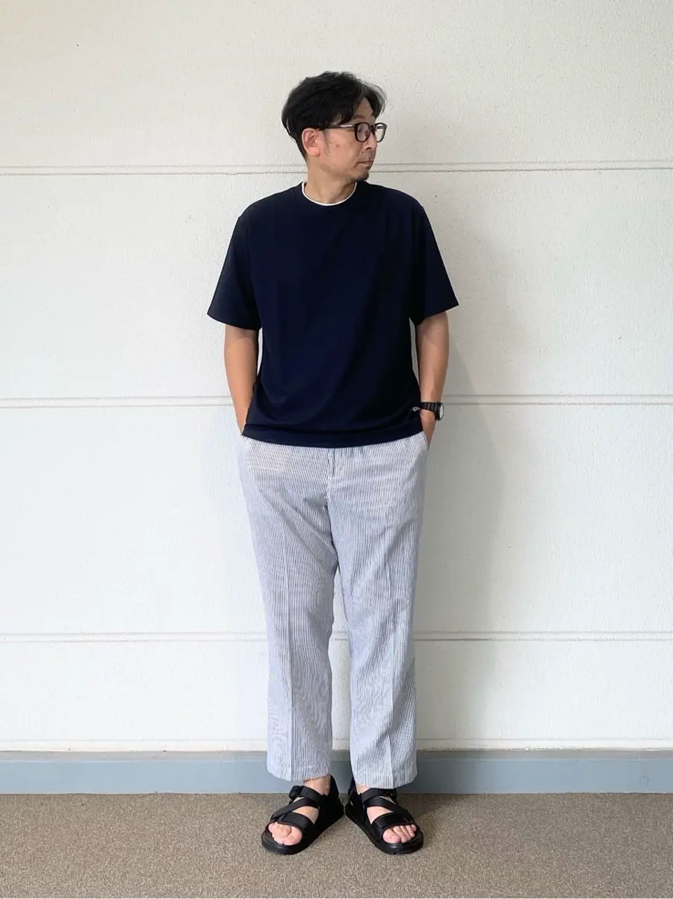 J.PRESS YORK STREET ワイドパンツ ネイビー フリーサイズ 公式】J.PRESS YORK STREET | ファッション通販サイト[オン