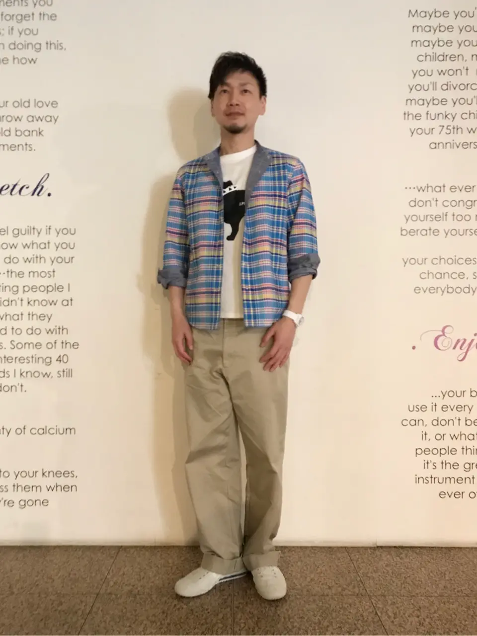  赤石 コーディネート画像