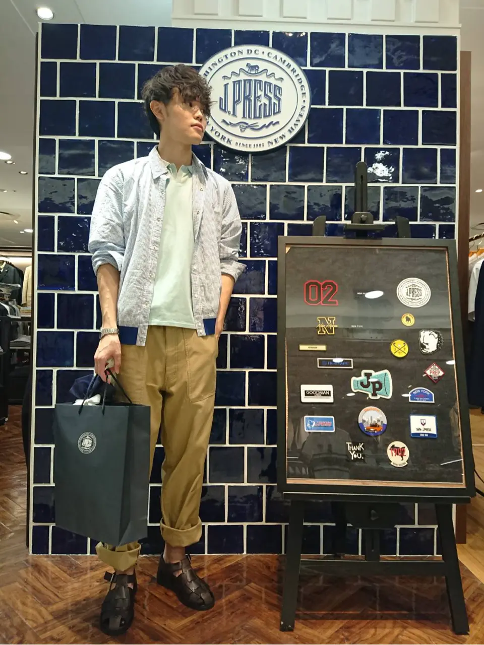 J.PRESS MEN 加藤晴暉 コーディネート画像