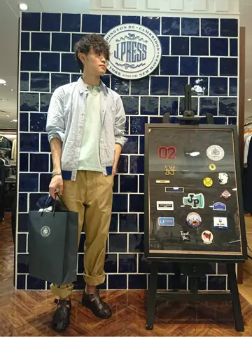 J.PRESS MEN 加藤晴暉 コーディネート画像