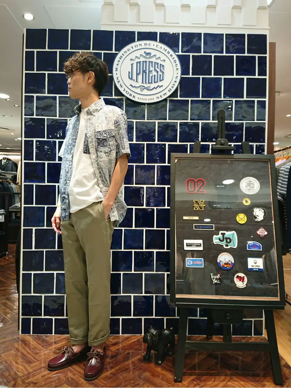 J.PRESS MEN 加藤晴暉 コーディネート画像