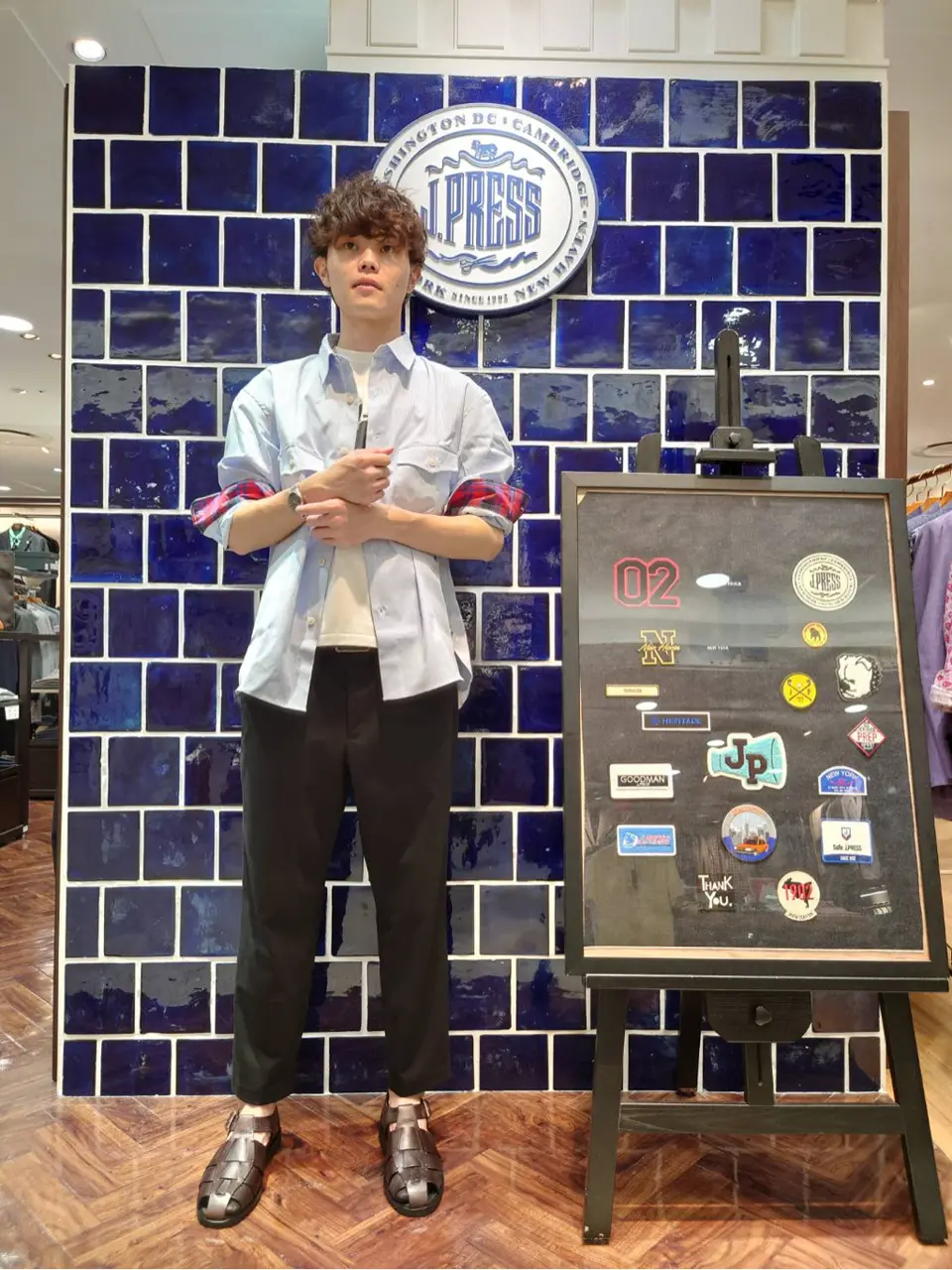 J.PRESS MEN 加藤晴暉 コーディネート画像