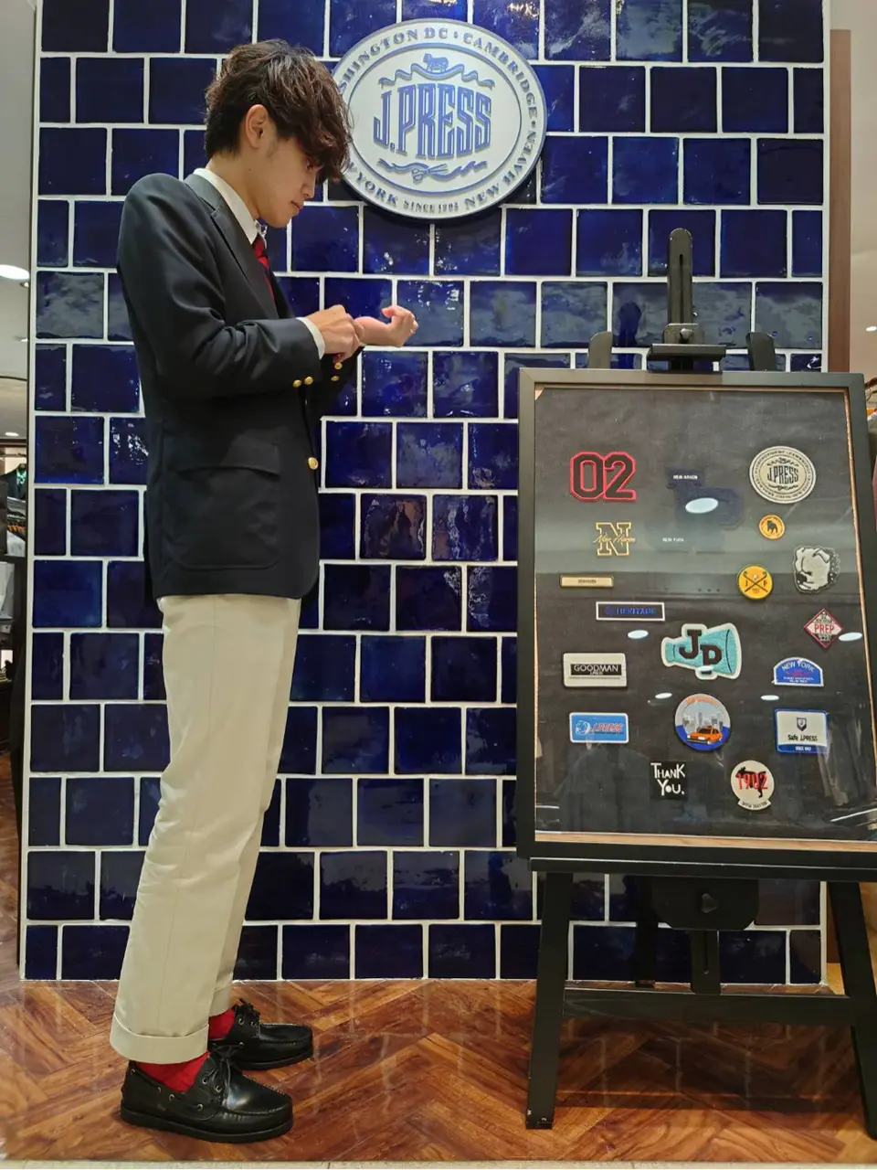 J.PRESS MEN 加藤晴暉 コーディネート画像