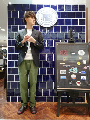 J.PRESS MEN 加藤晴暉 コーディネート画像