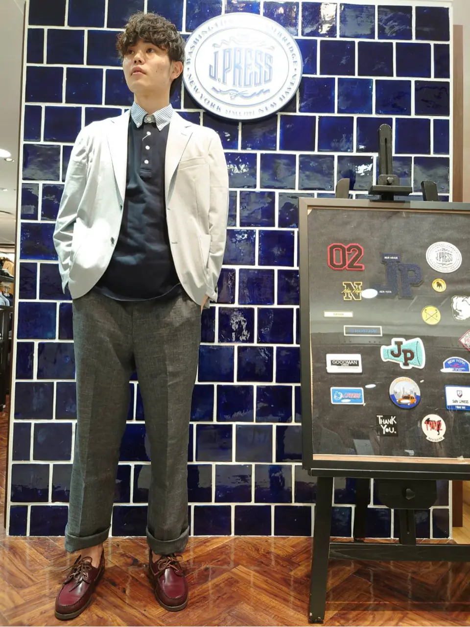 J.PRESS MEN 加藤晴暉 コーディネート画像