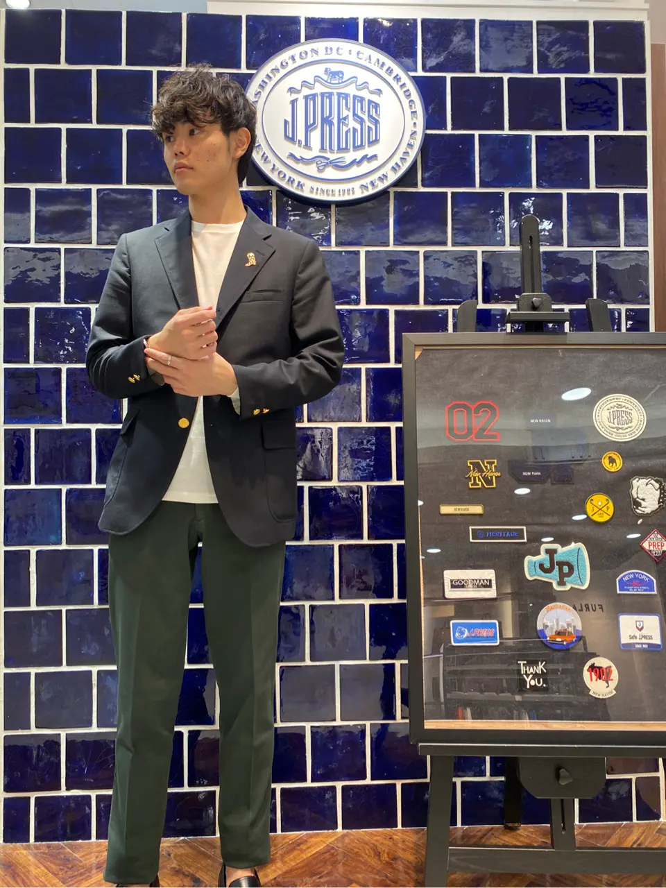 J.PRESS MEN 加藤晴暉 コーディネート画像