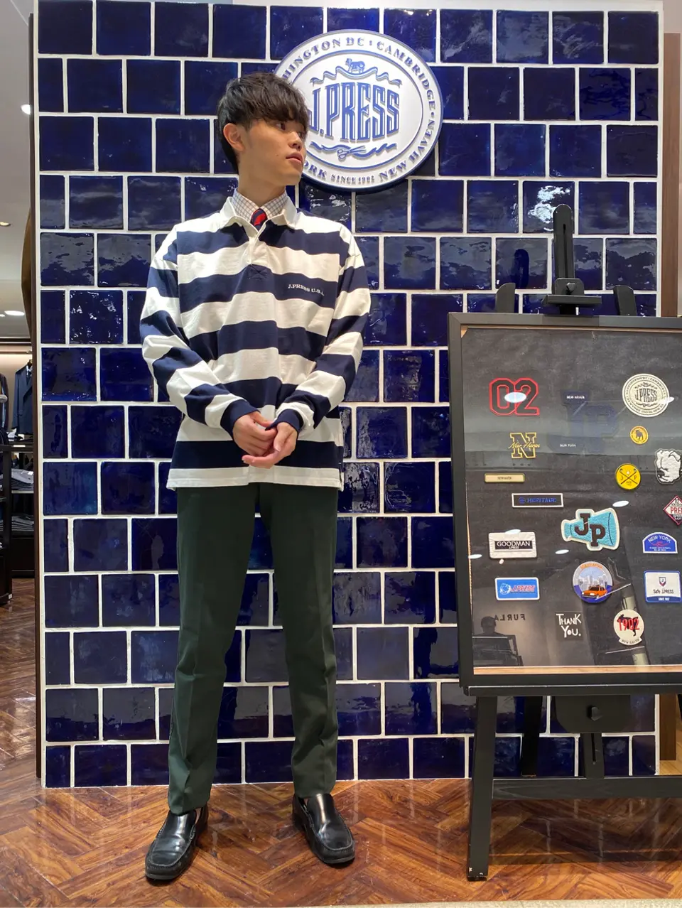 J.PRESS MEN 加藤晴暉 コーディネート画像