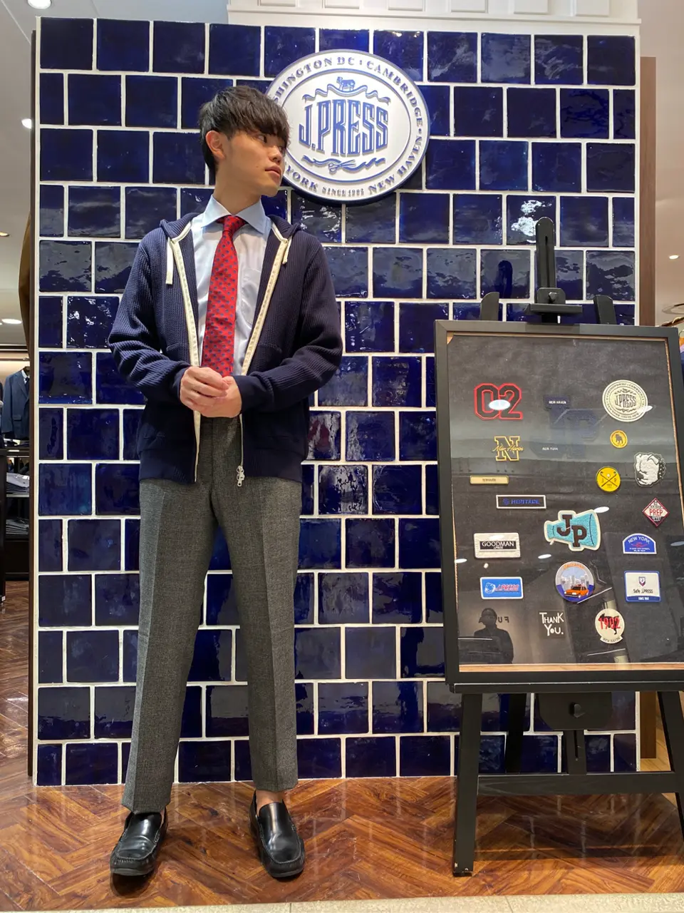 J.PRESS MEN 加藤晴暉 コーディネート画像