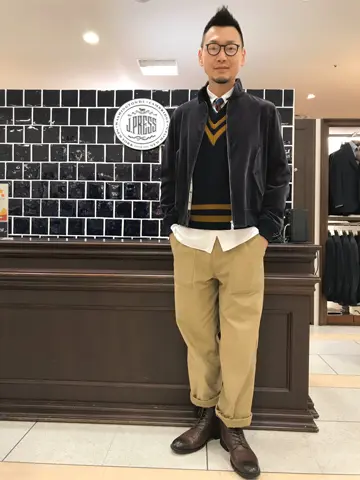 J.PRESS MEN 赤石 コーディネート画像