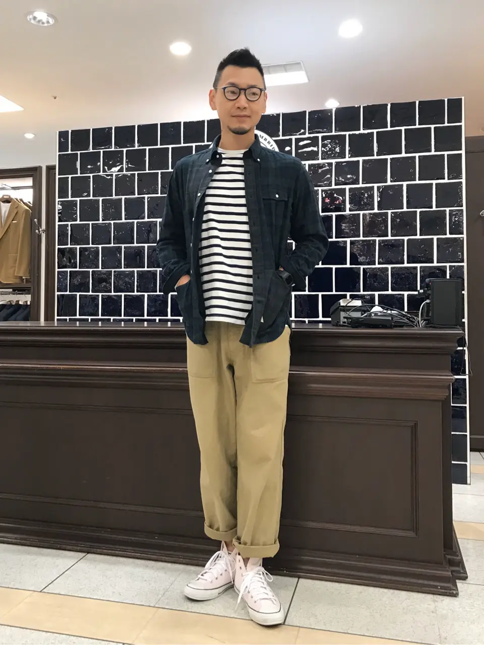 J.PRESS MEN 赤石 コーディネート画像