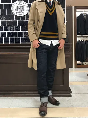 J.PRESS MEN 赤石 コーディネート画像