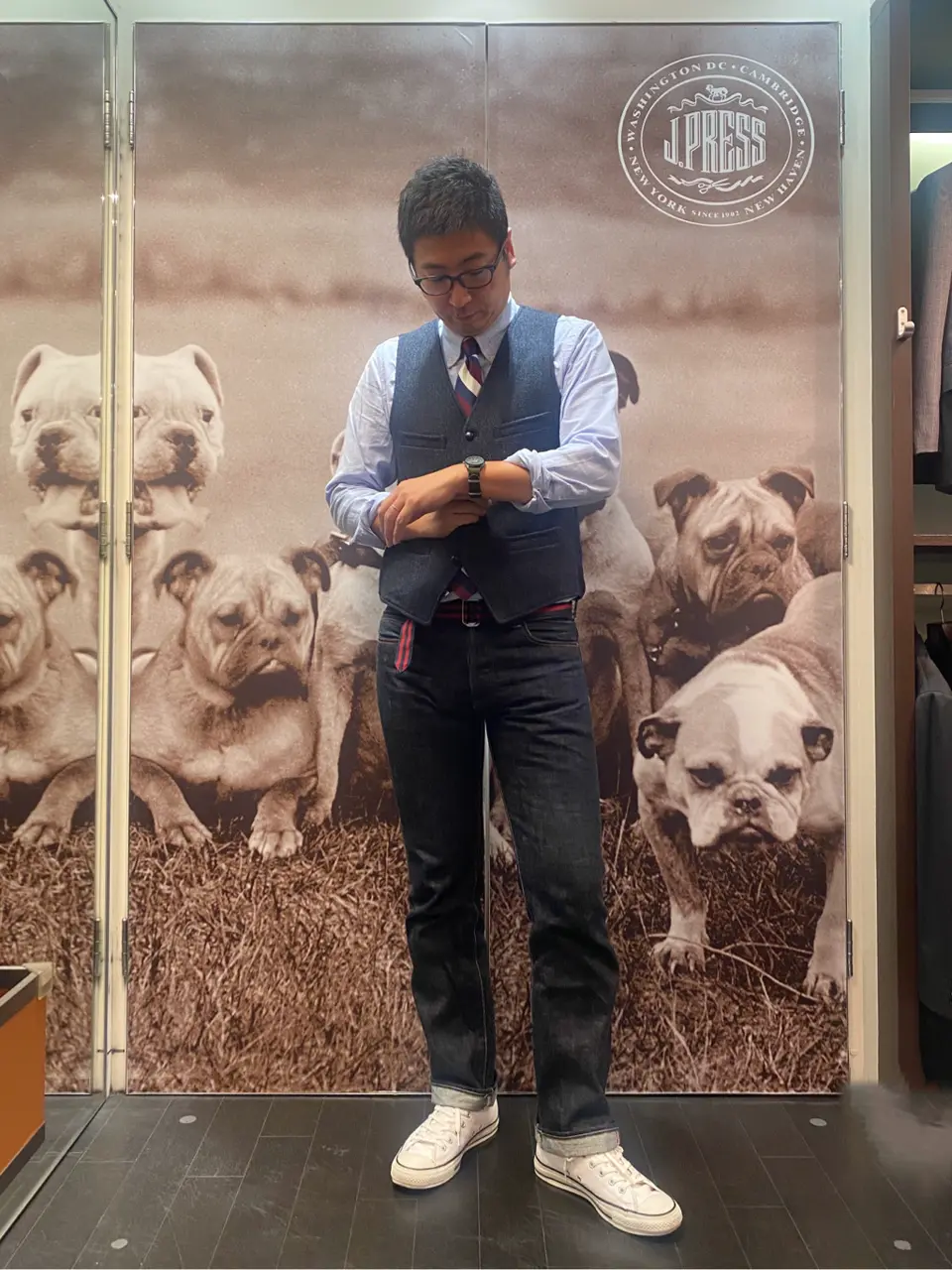 J.PRESS MEN 岩名 コーディネート画像