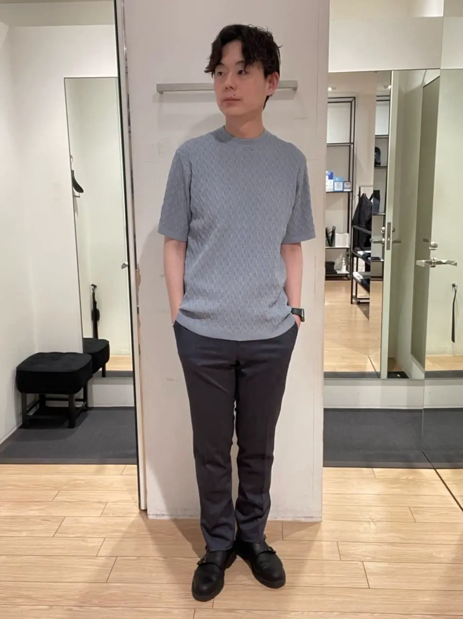 JOSEPH HOMME 佐藤健人 コーディネート画像