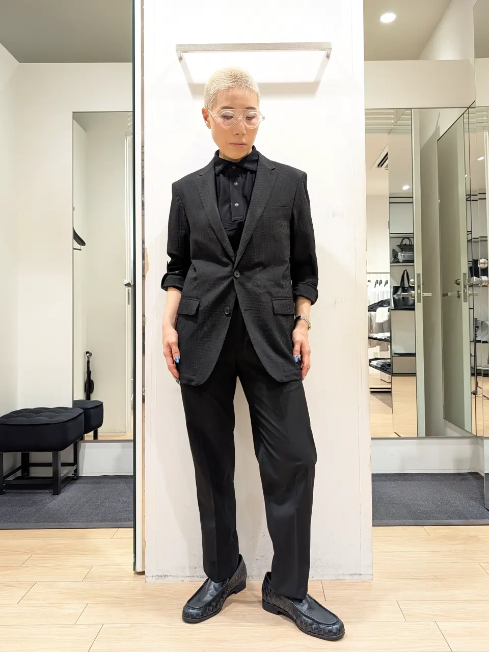 JOSEPH HOMME セットアップ46 ジャケット ジレ リブ パンツ クールドッツストレッチ ジャケット（JKJHCM0301
