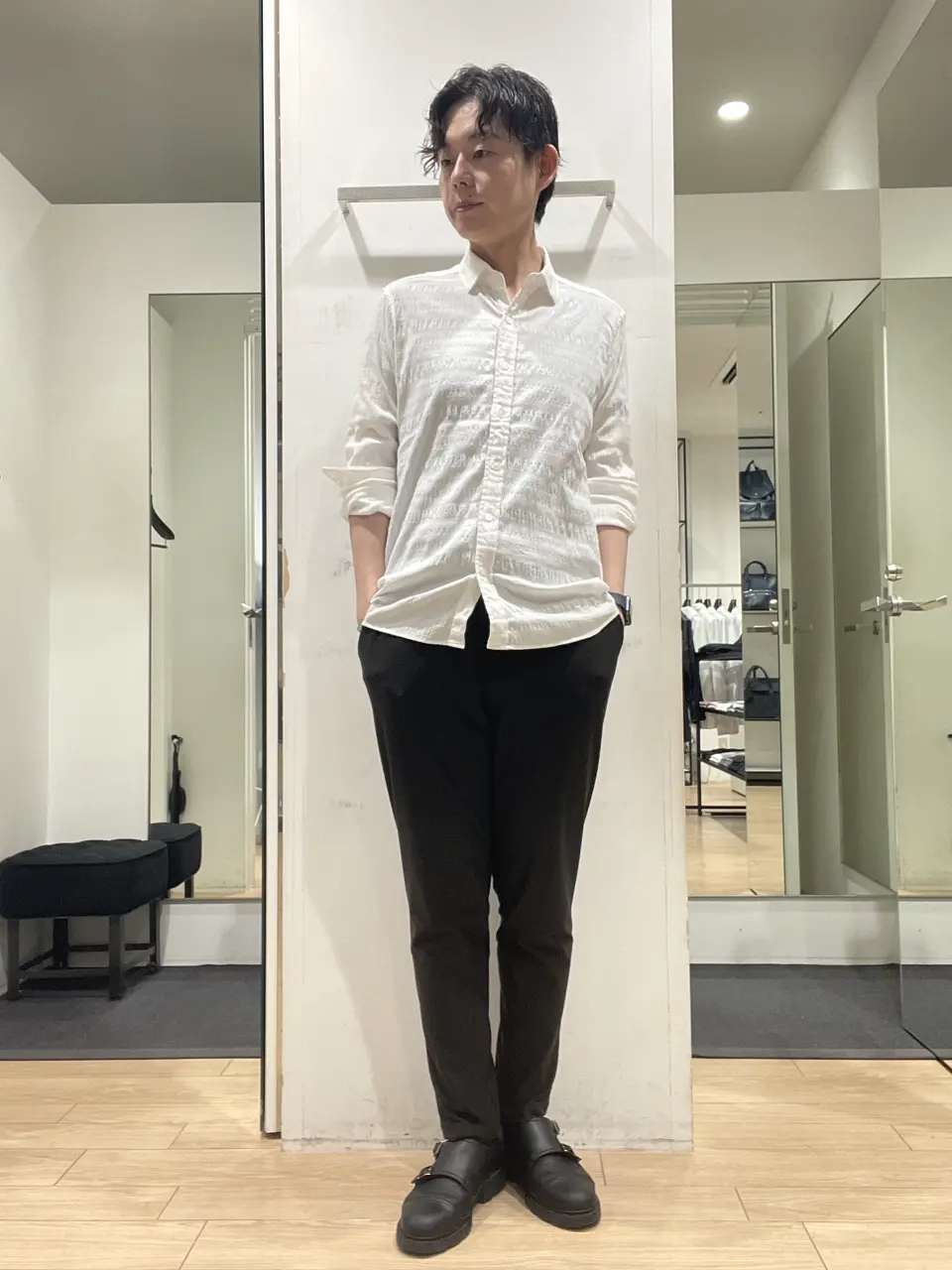 JOSEPH HOMME 佐藤健人 コーディネート画像