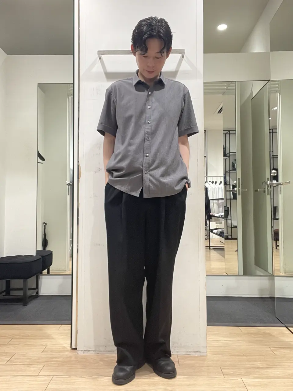 美品　JOSEPH ジョゼフ　セットアップ　ワッフル地　2022年　ネイビー　L 美品 JOSEPH ジョゼフ セットアップ ワッフル地 2022年 ネイビー L