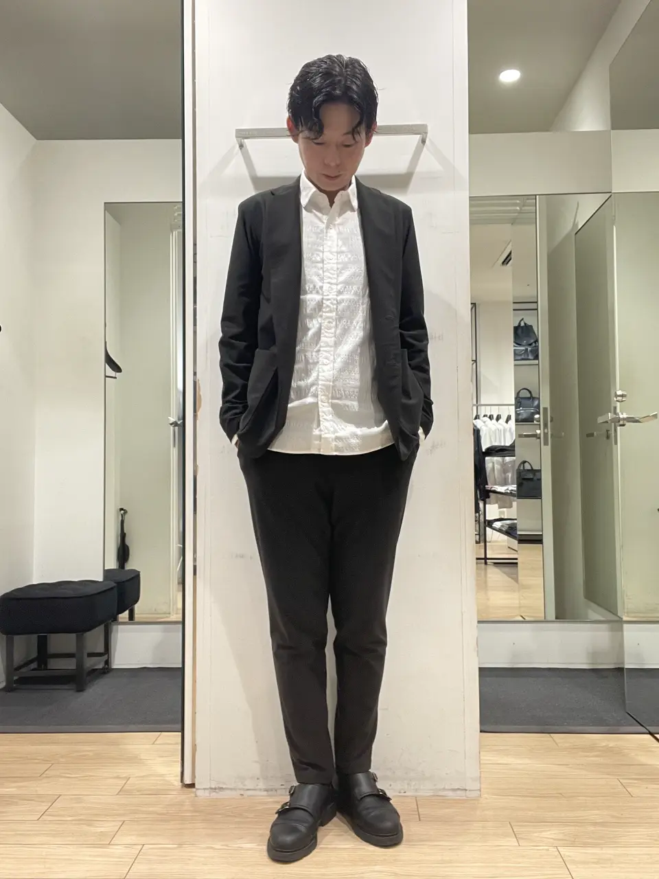 JOSEPH HOMME 佐藤健人 コーディネート画像