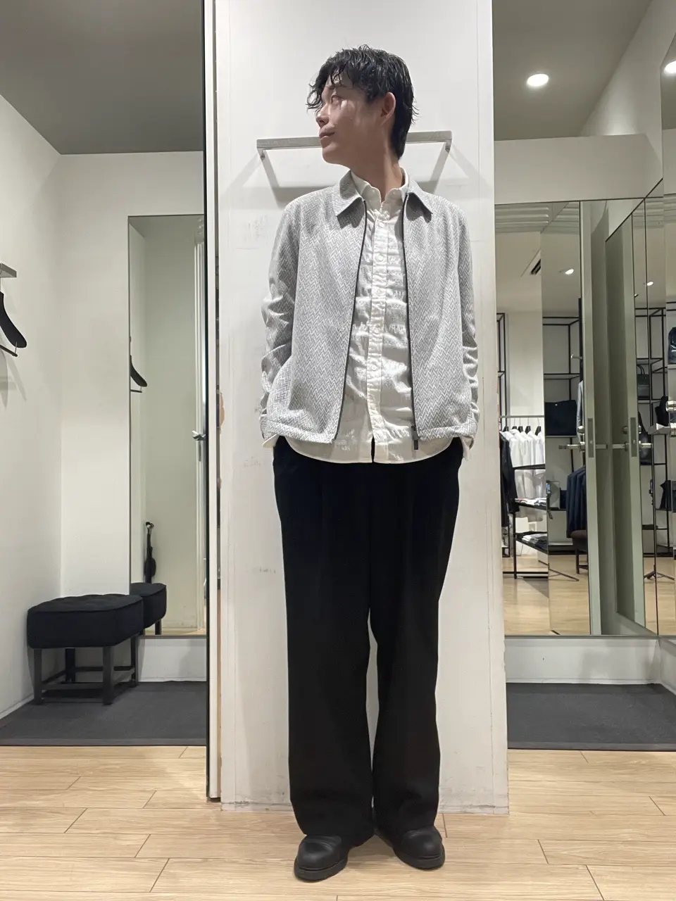 JOSEPH HOMME 佐藤健人 コーディネート画像