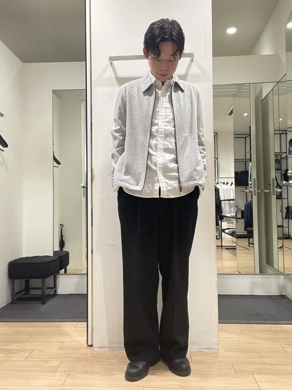 JOSEPH HOMME 佐藤健人 コーディネート画像