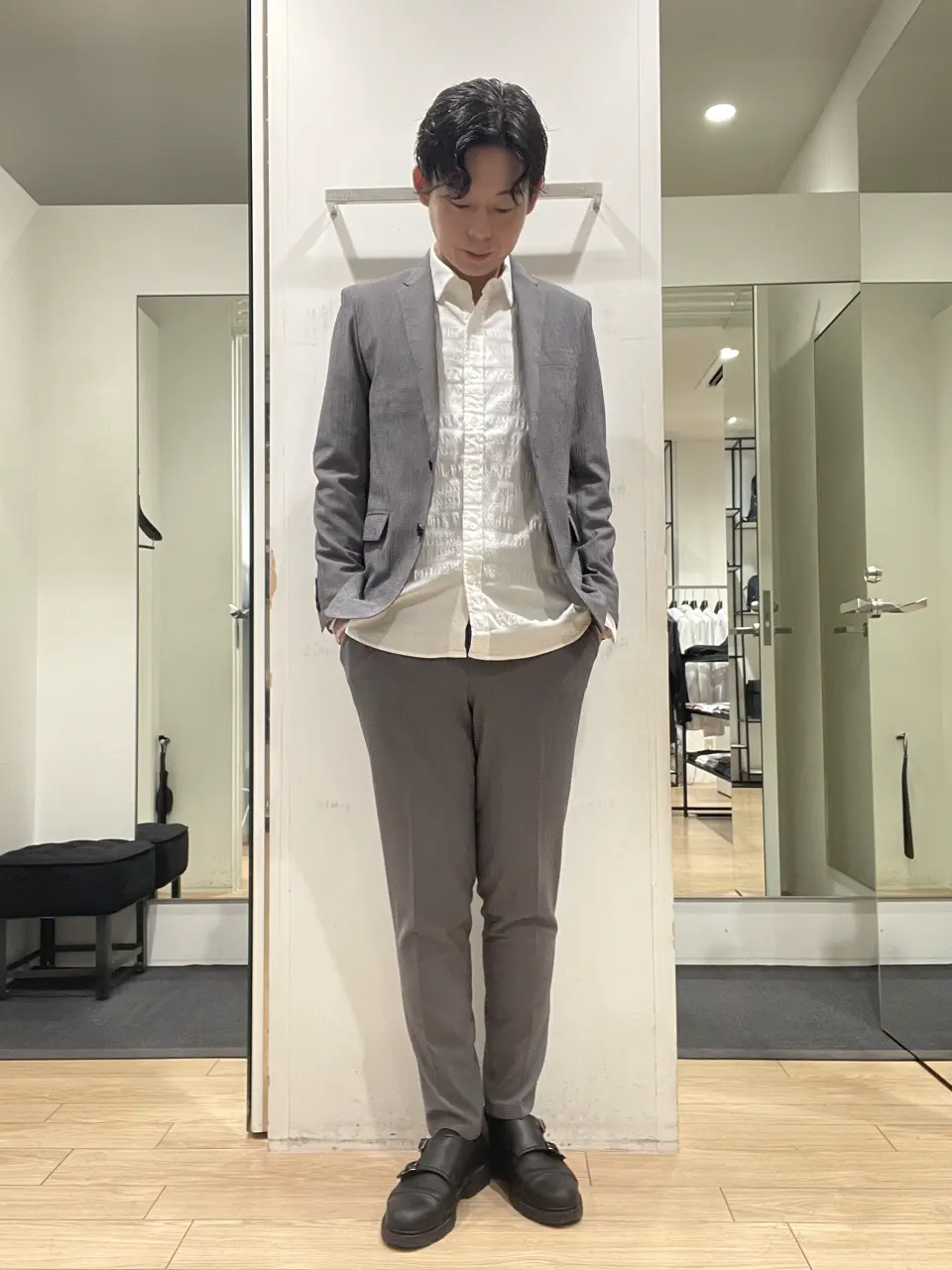 JOSEPH HOMME 佐藤健人 コーディネート画像