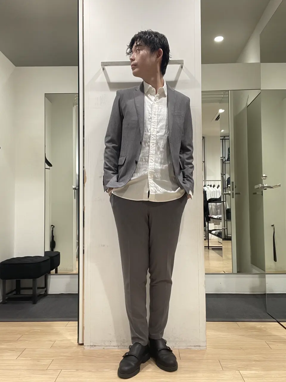 JOSEPH HOMME 佐藤健人 コーディネート画像