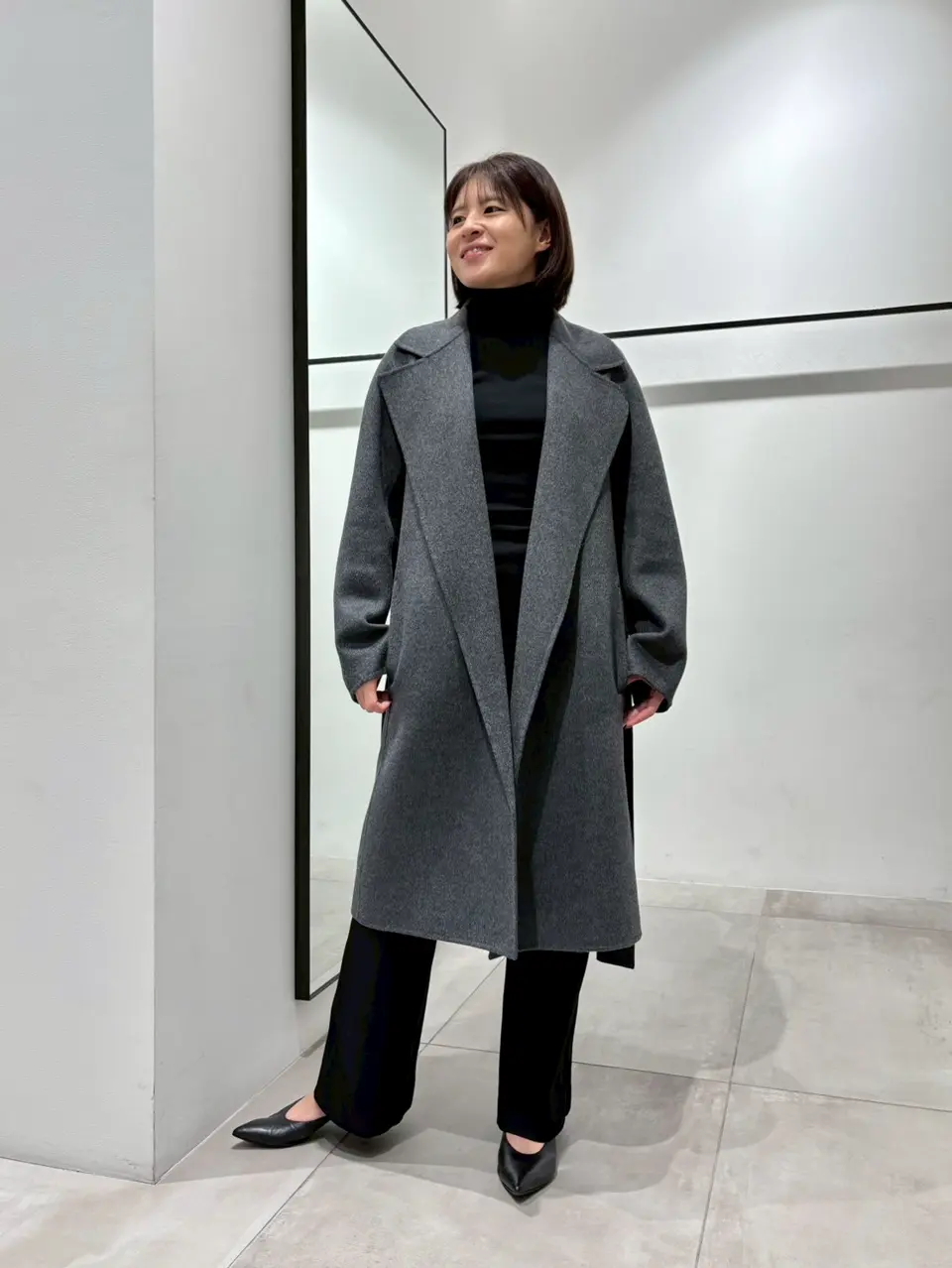 お値下げ　ジョゼフ　JOSEPH　トレンチコート　イタリア製　ネイビー　S お値下げ ジョゼフ JOSEPH トレンチコート イタリア製 ネイビー S