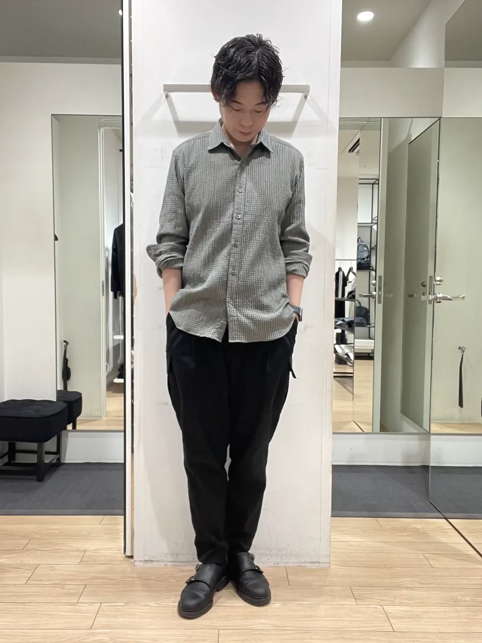 JOSEPH HOMME 佐藤健人 コーディネート画像