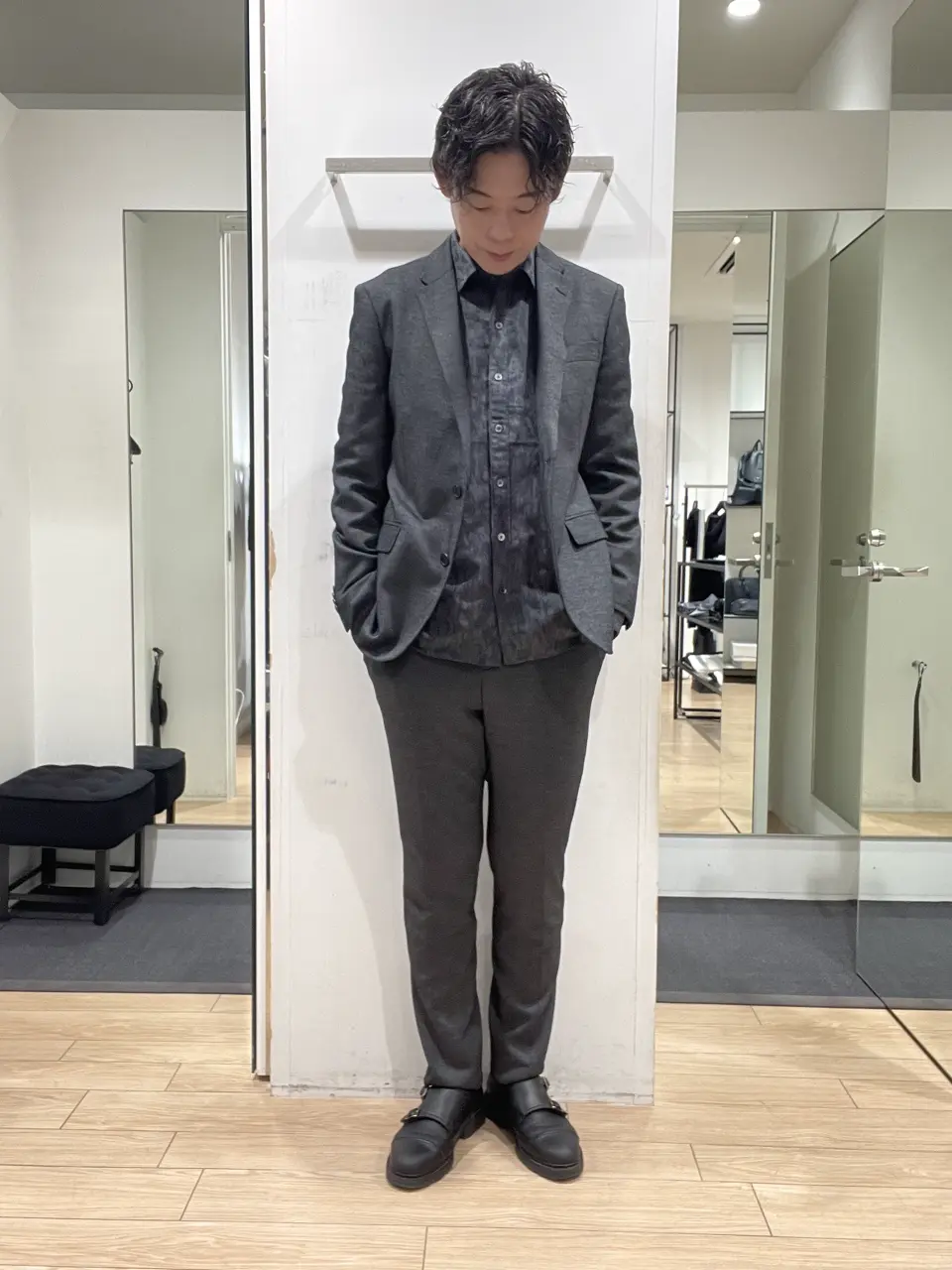 JOSEPH HOMME 佐藤健人 コーディネート画像