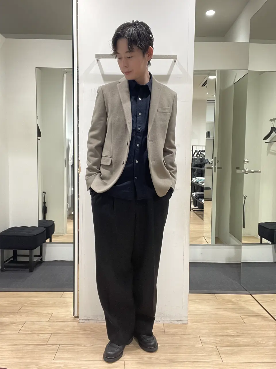 JOSEPH HOMME 佐藤健人 コーディネート画像