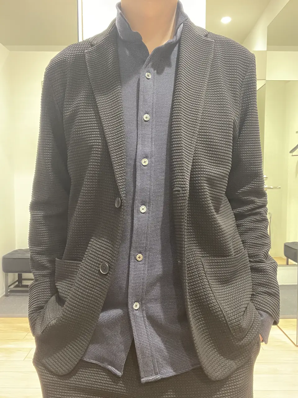 JOSEPH HOMME 佐藤健人 コーディネート画像