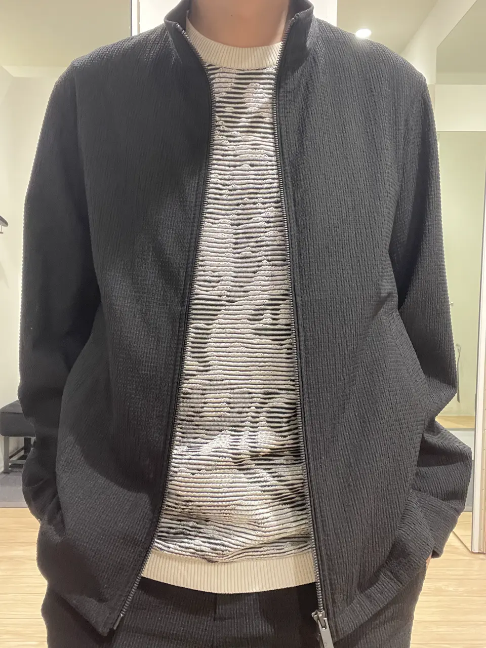 JOSEPH HOMME 佐藤健人 コーディネート画像